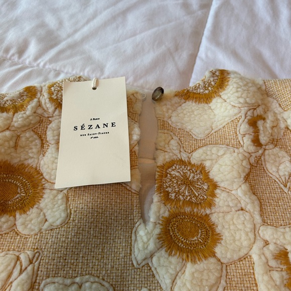 SEZANE -  NWT RARE Harlem Sweatshirt. Lined. Perfect condition. Size 4 - Picture 6 of 14